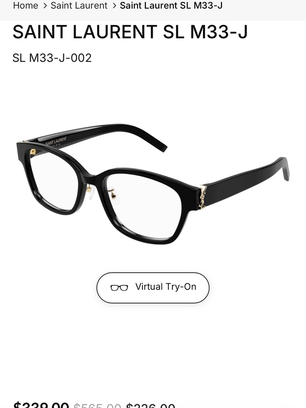 SAINT LAURENT SL M33-J (SL M33-J-002)